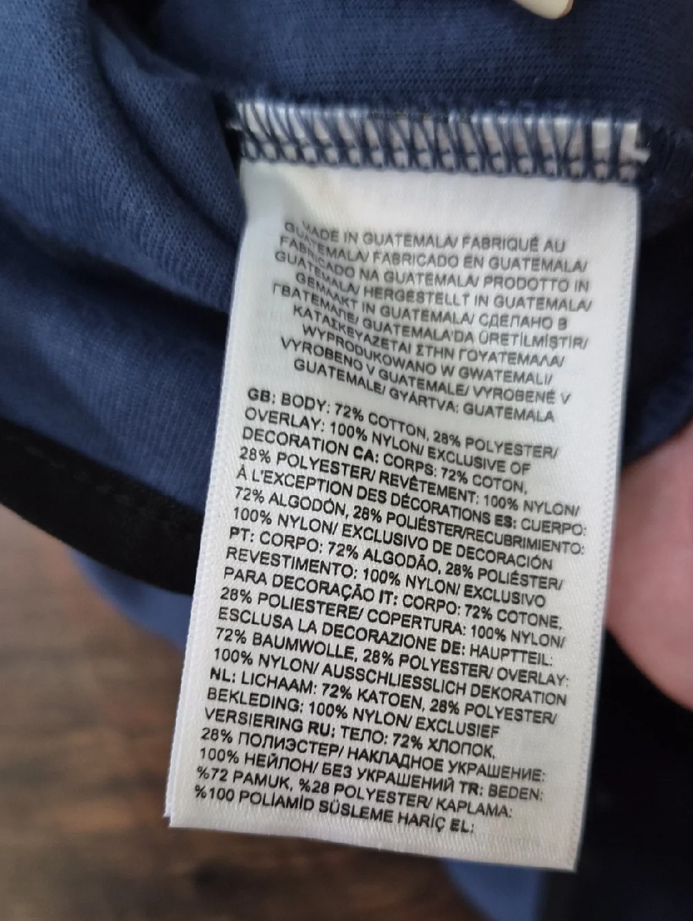 The North Face Two-Tone Black & Blue Full Zip Hoodie L